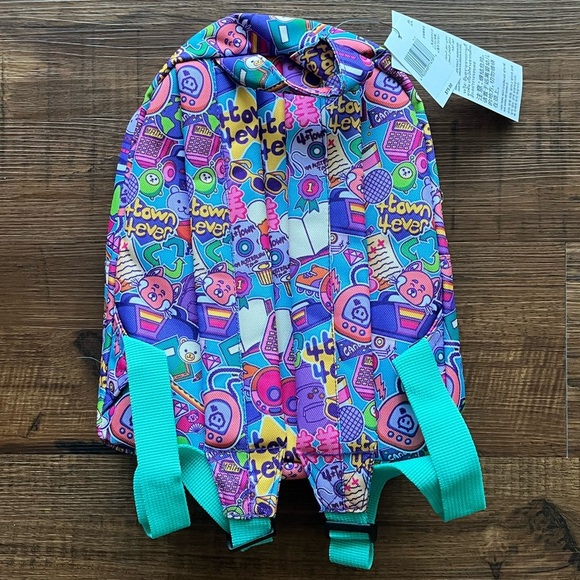 NWT Loungefly Disney Pixar Turning Red Panda Doodle Print Mini Backpack - Picture 3 of 5